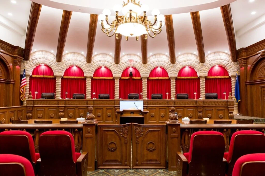 Tribunal de Las Vegas donde se dictó sentencia contra una exestrella porno condenada por homicidio agravado y violencia extrema.