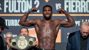 Yoenli Hernández Feliciano boxeador cubano entrenando antes de pelea en Las Vegas mostrando preparación profesional