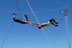 clases de trapecio en Las Vegas con entrenamiento aéreo en estudio profesional