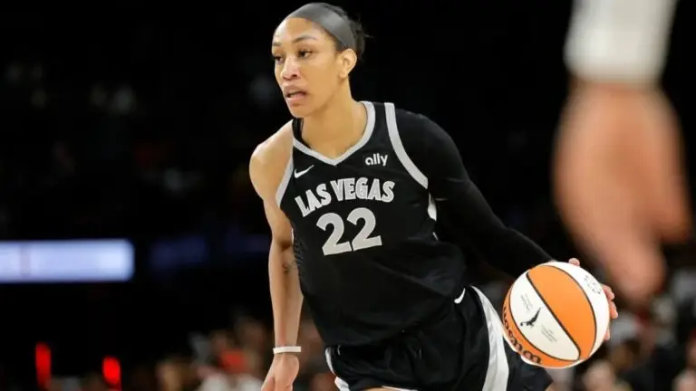 A'ja Wilson con Las Vegas Aces tras firmar contrato récord en la WNBA