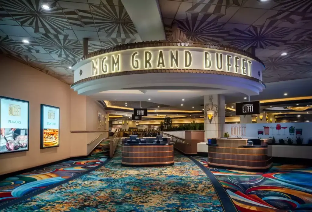 MGM Grand Buffet cerrando en Las Vegas en 2026 reflejando transformación de la industria gastronómica en el Strip