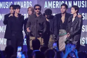 American Music Awards con artistas internacionales y alfombra roja llena de celebridades