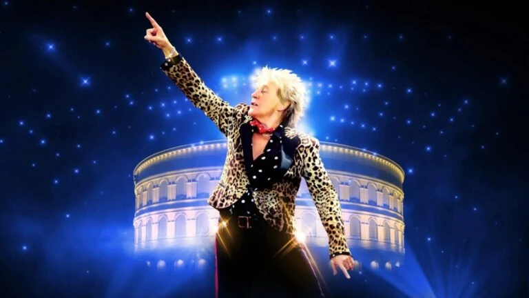 Rod Stewart durante su residencia musical en Caesars Palace de Las Vegas
