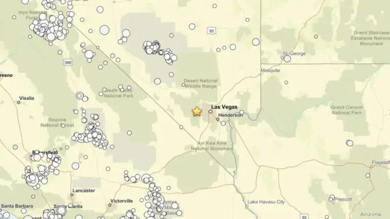 Sismo de magnitud 3.8 se percibe cerca del valle de Las Vegas sin reportes de daños